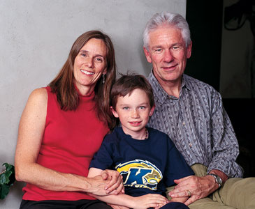 
Architects Betzi and David Barrett with son Will.
